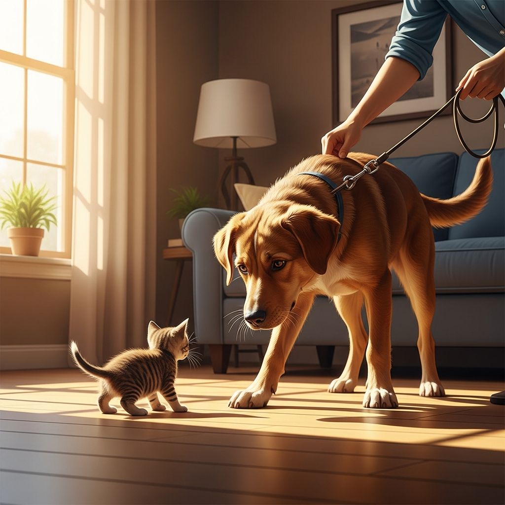 How to Introduce a Hyper Dog to a Kitten Vet-reviewed steps for safely introducing an energetic dog to a vulnerable kitten, ensuring harmony in your home.