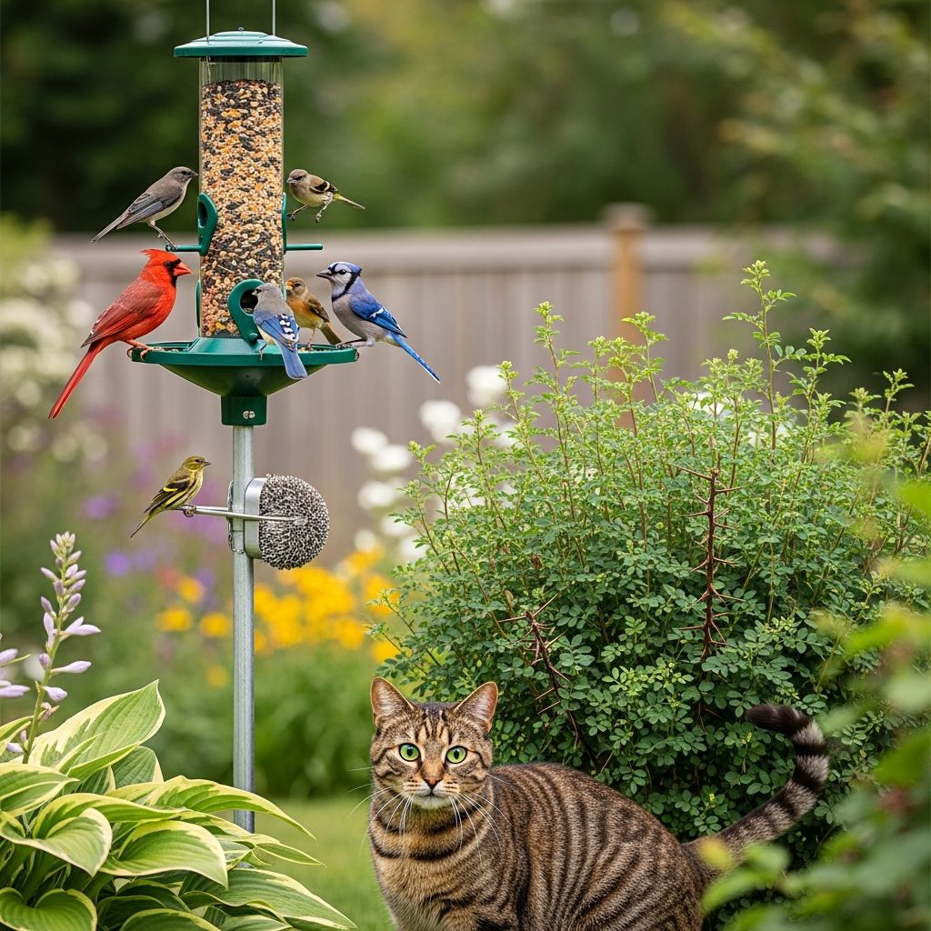 Protect your backyard birds from cats with these humane, effective strategies for safe bird feeding.
