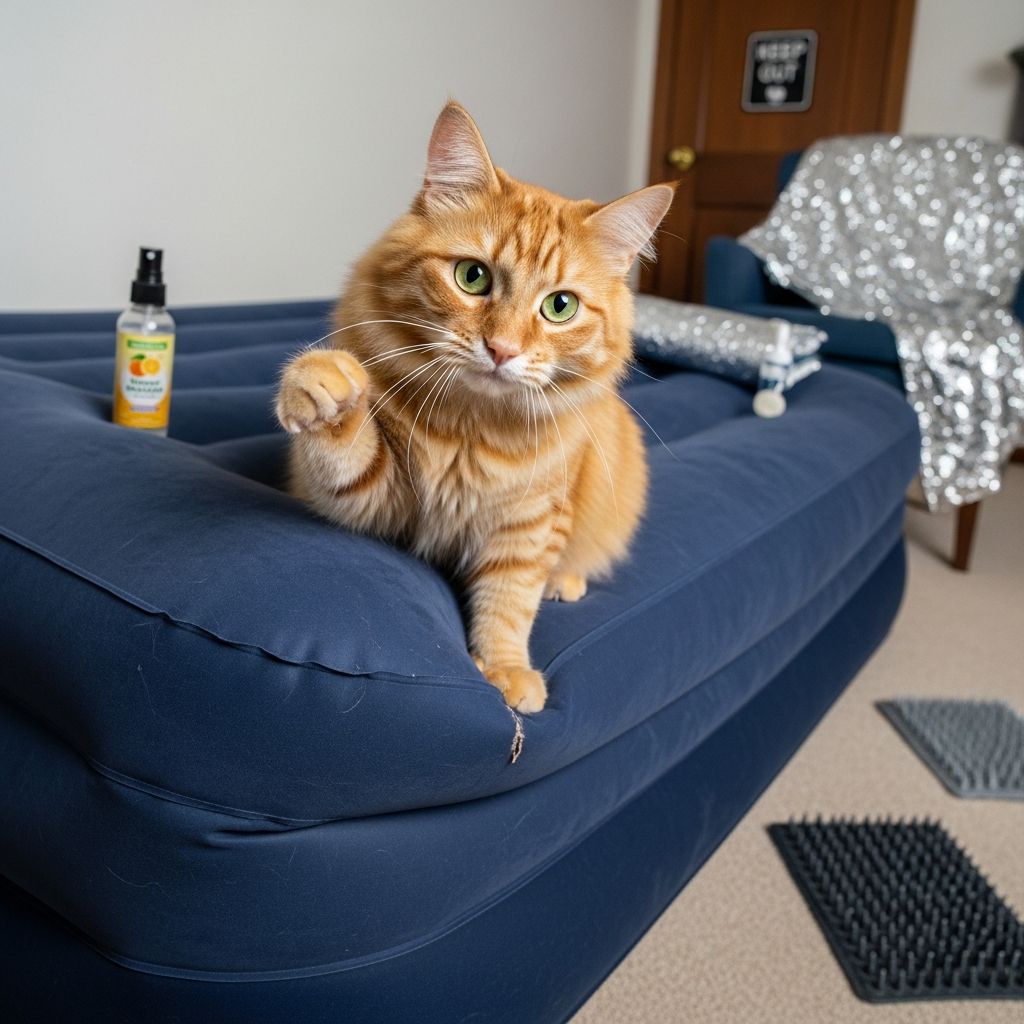 Discover 9 effective, vet-approved strategies to protect your air mattress from cat claws and keep your feline friends away safely.