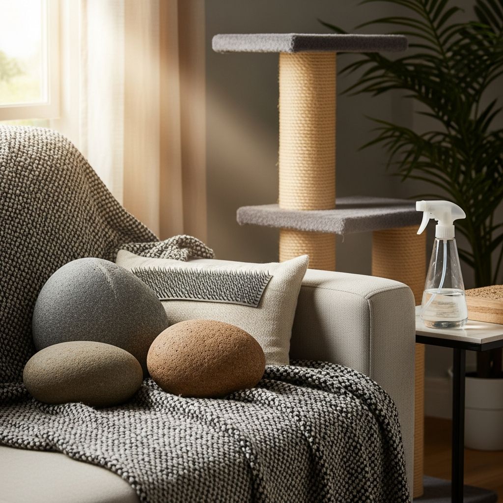 Effective strategies to protect your furniture from cat scratching and jumping while respecting your cat's natural behaviors.