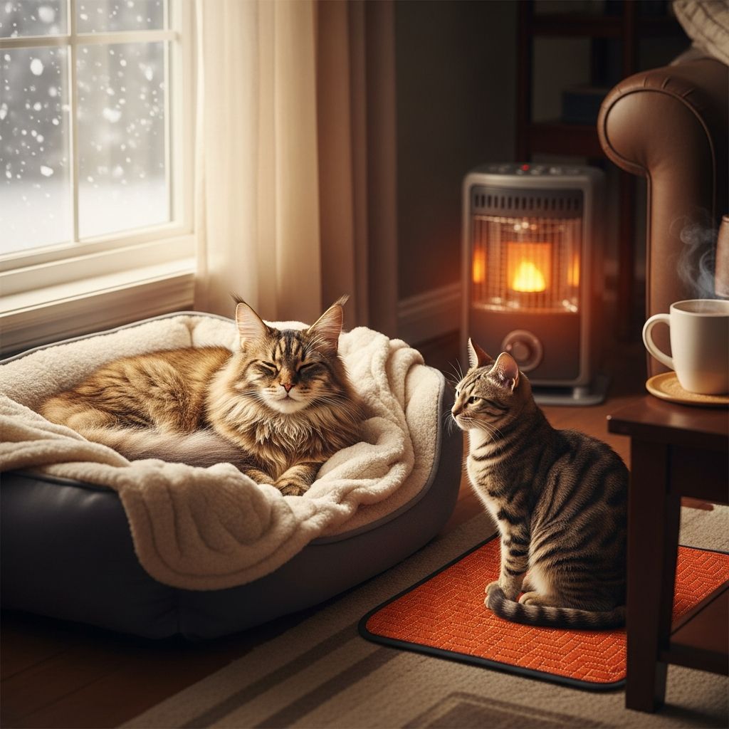 Essential tips and strategies to protect your cats from winter cold, ensuring their comfort and safety indoors and outdoors.