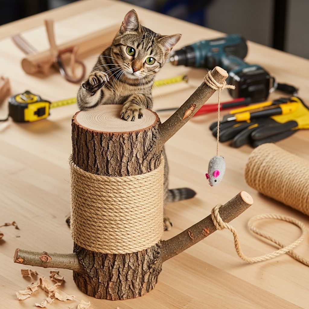 How to Make a Cat Scratching Post from a Log Build a durable, natural cat scratching post using a log in 7 simple steps to keep your feline happy and furniture safe.