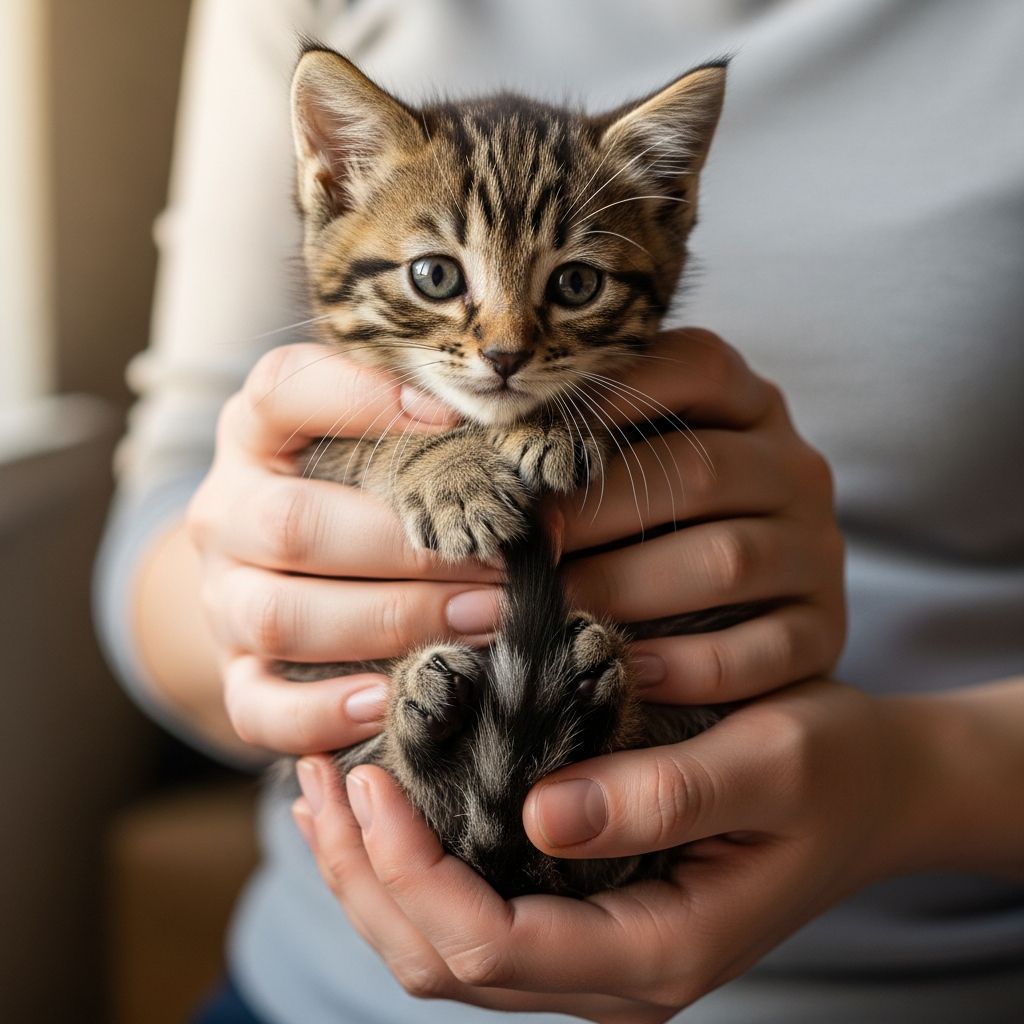 Learn the safe and proper techniques for picking up and holding kittens with expert veterinary guidance.