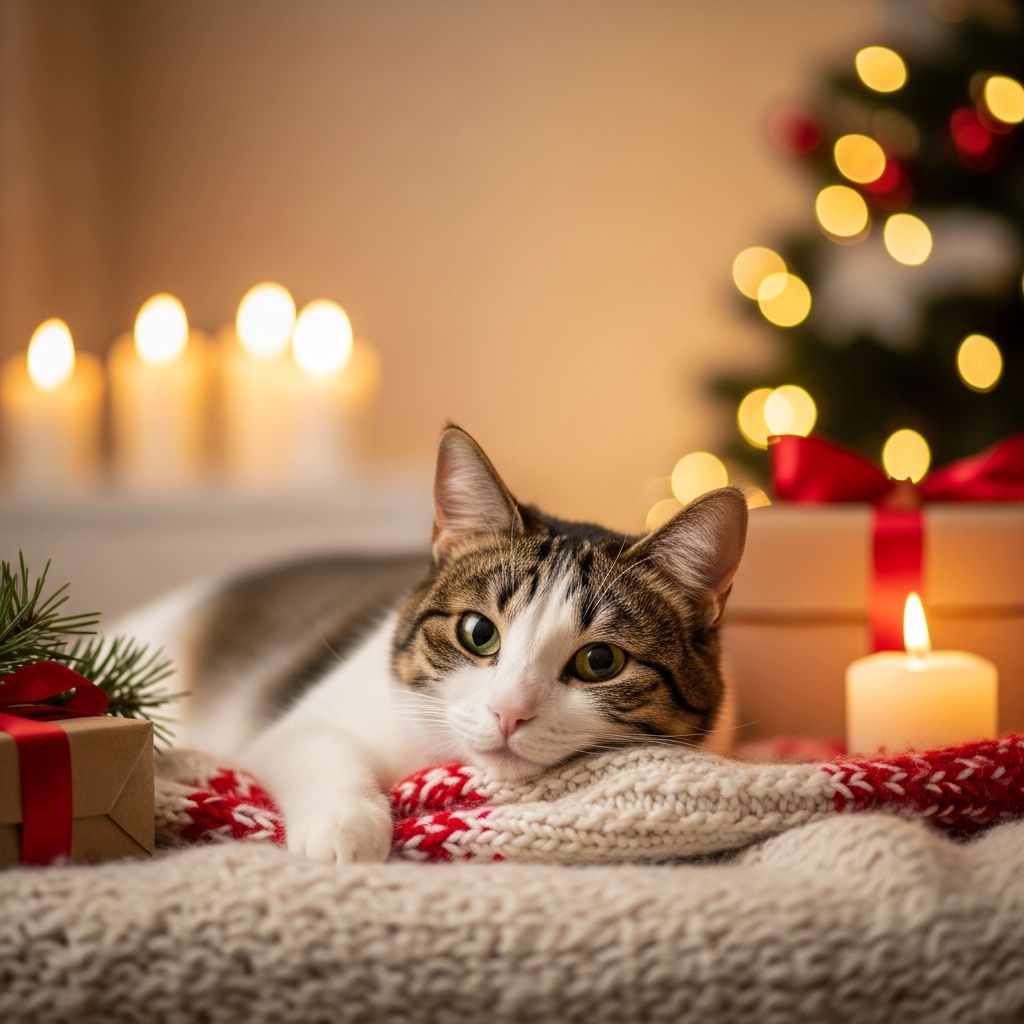How to Reduce Stress in Cats Over the Holidays Keep your cat calm and happy amid holiday chaos with expert tips on routines, safe spaces, and stress-relief strategies.