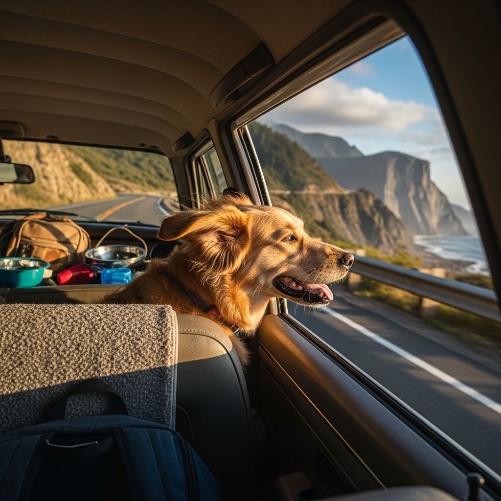 Master the art of traveling with your furry friend with our comprehensive road trip guide.