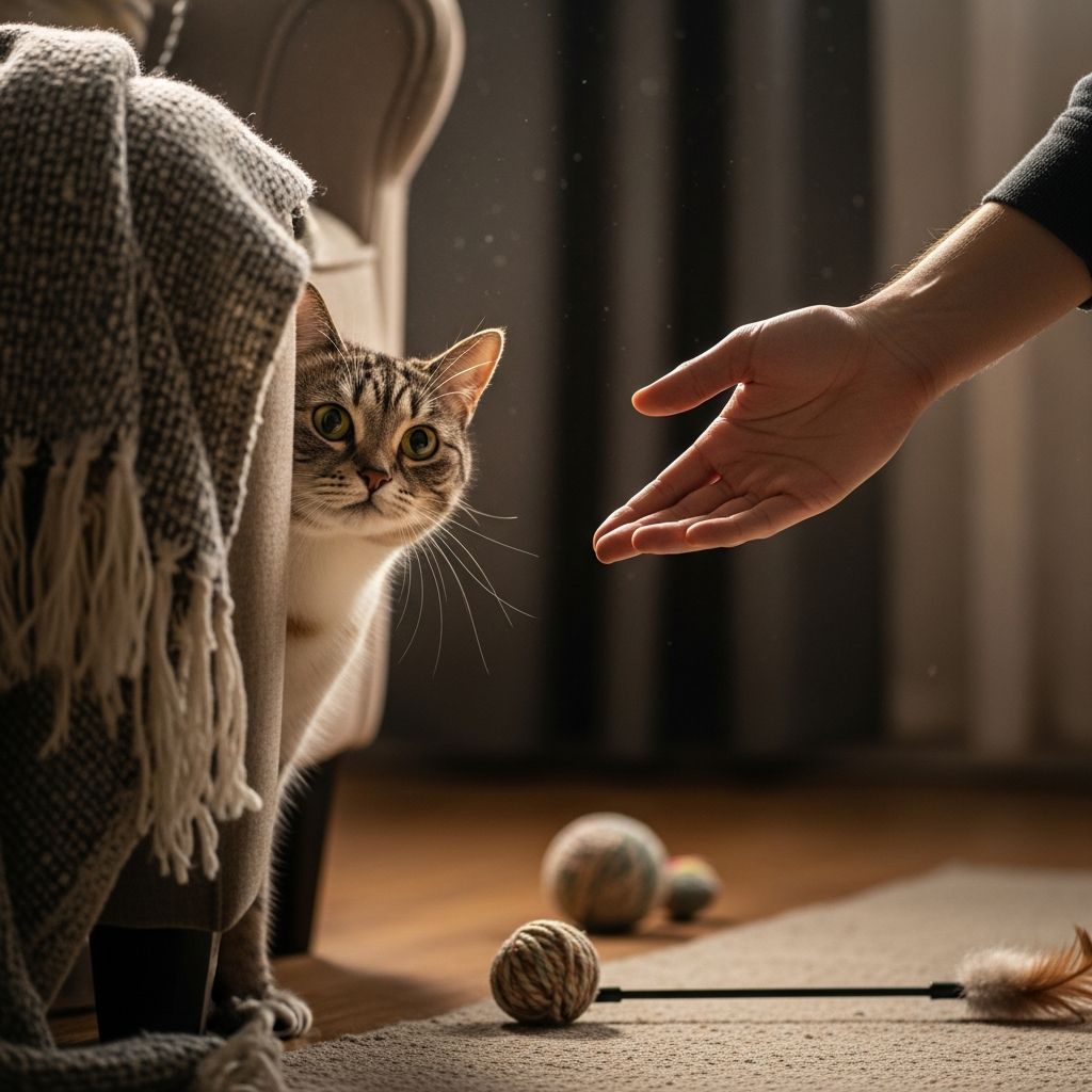 How To Socialize A Shy Cat: 5 Expert Steps To Confidence Expert tips and step-by-step guide to help your timid feline build confidence and enjoy human interaction.