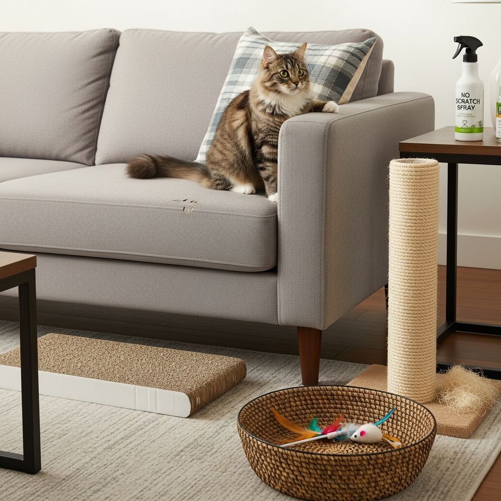 Effective strategies to redirect your cat's natural scratching instincts away from furniture and protect your home.