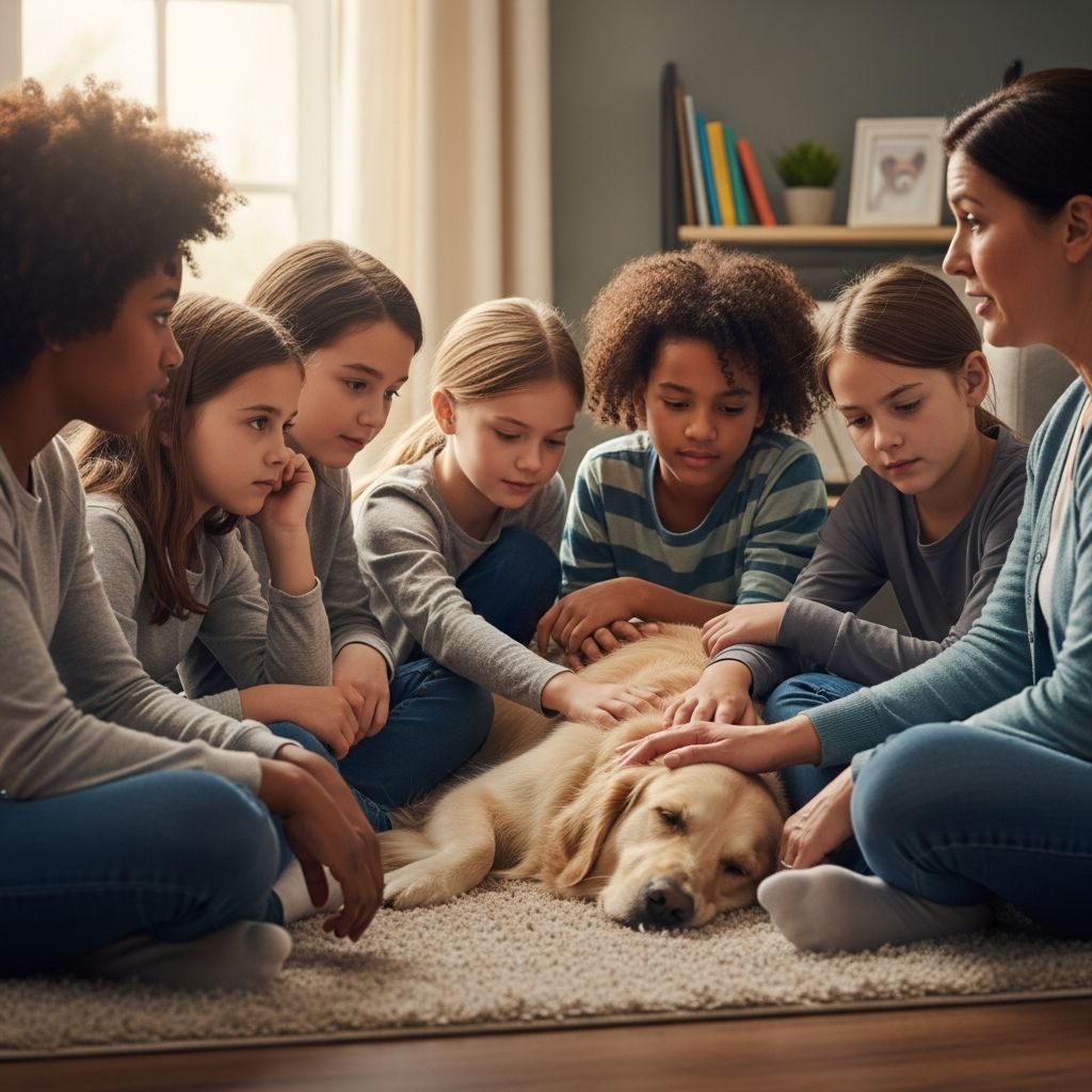 Guiding parents through honest, age-appropriate conversations about pet loss to help children grieve healthily and understand death.