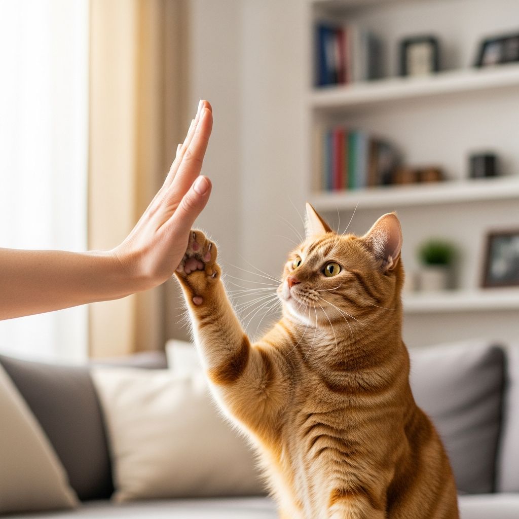 How To Teach A Cat To High Five In 5 Easy Steps Step-by-step guide to training your cat to high-five using positive reinforcement and treats for fun bonding.