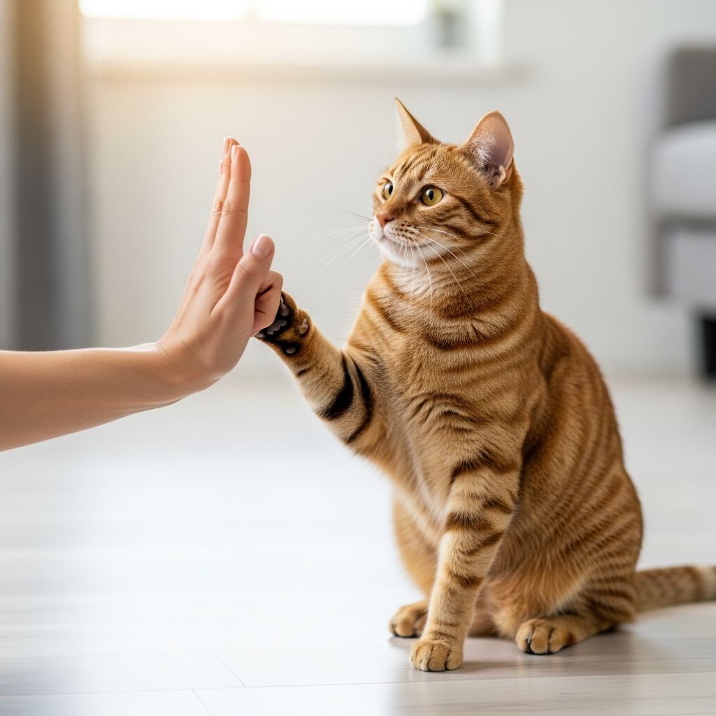 How To Teach Your Cat To High Five: 4 Simple Clicker Steps Unlock the fun of training with this step-by-step guide to teaching your cat to high five using positive reinforcement techniques.