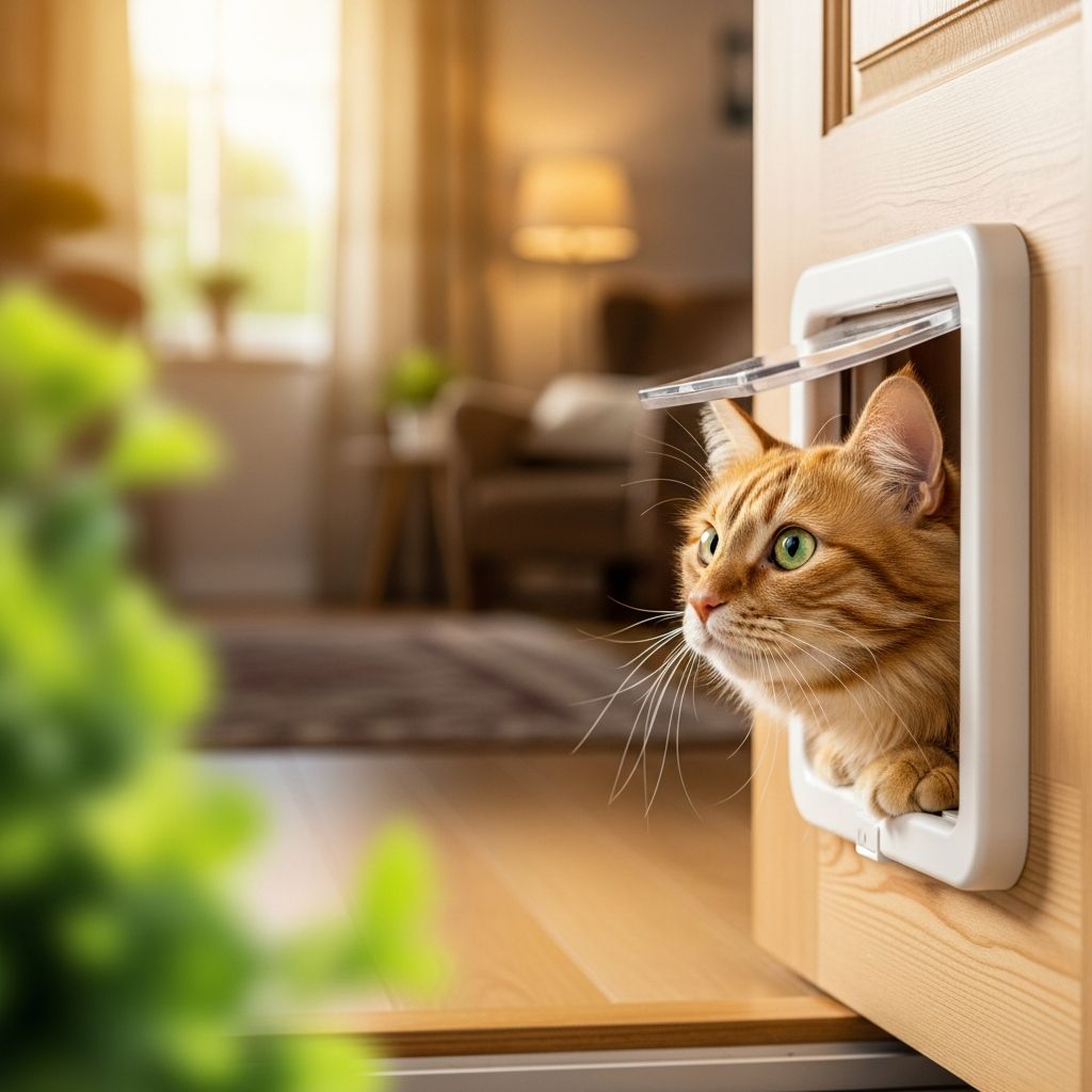 Unlock independence for your feline friend with our vet-approved, step-by-step guide to cat door training success.