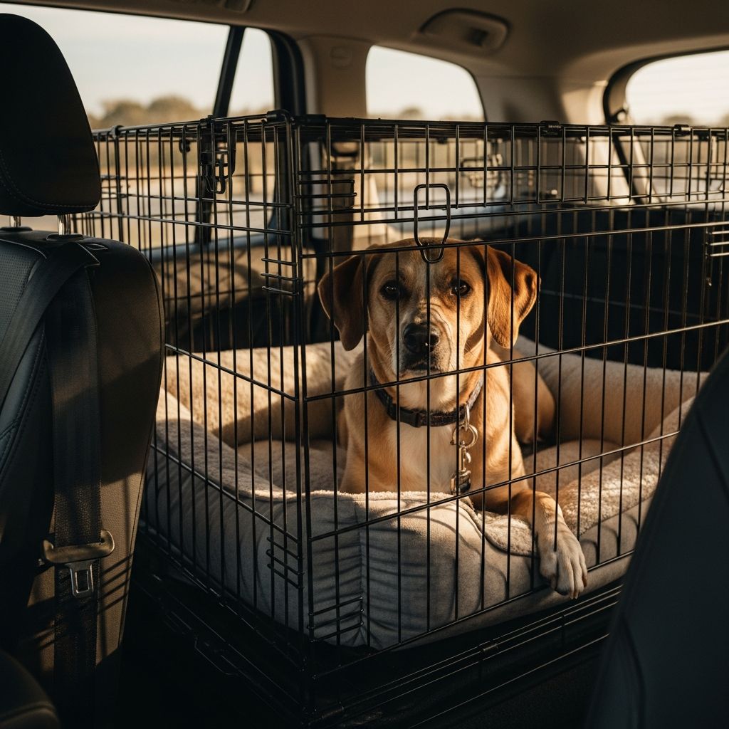 How to Train a Dog with Car Crate Anxiety Expert tips to help your dog overcome crate anxiety during car travel and enjoy stress-free journeys together.