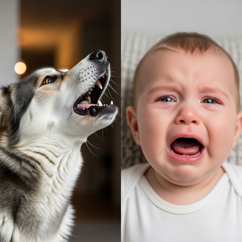 Understand why dogs howl or cry when babies cry and expert tips to help them adjust peacefully.