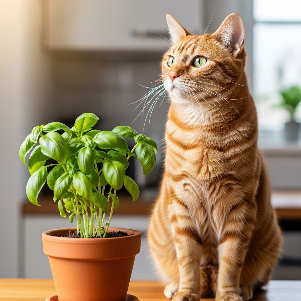 Learn whether basil is safe for cats, nutritional benefits, and which herbs to avoid.