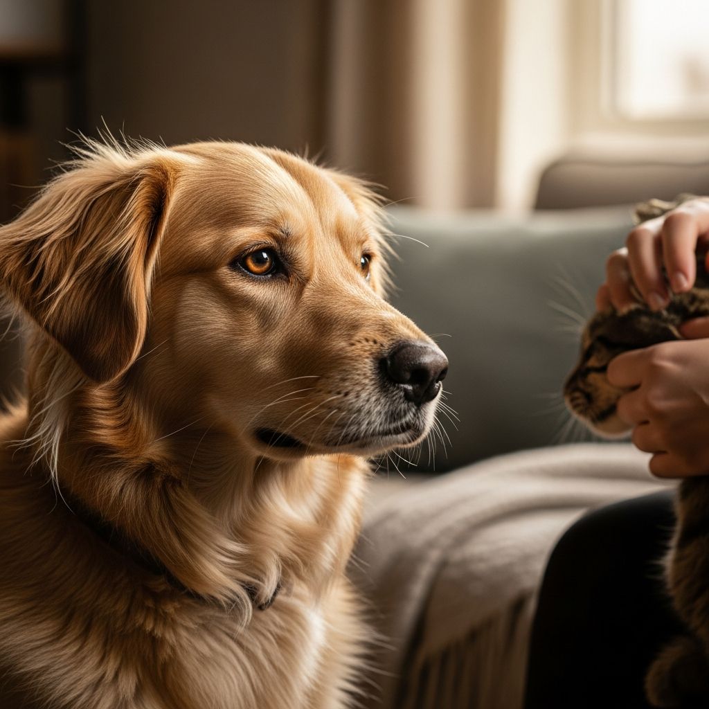 Is My Dog Jealous? 6 Key Signs And Simple Solutions Discover if dogs truly experience jealousy, the science behind it, signs to watch for, and expert tips to manage jealous behaviours in your canine companion.