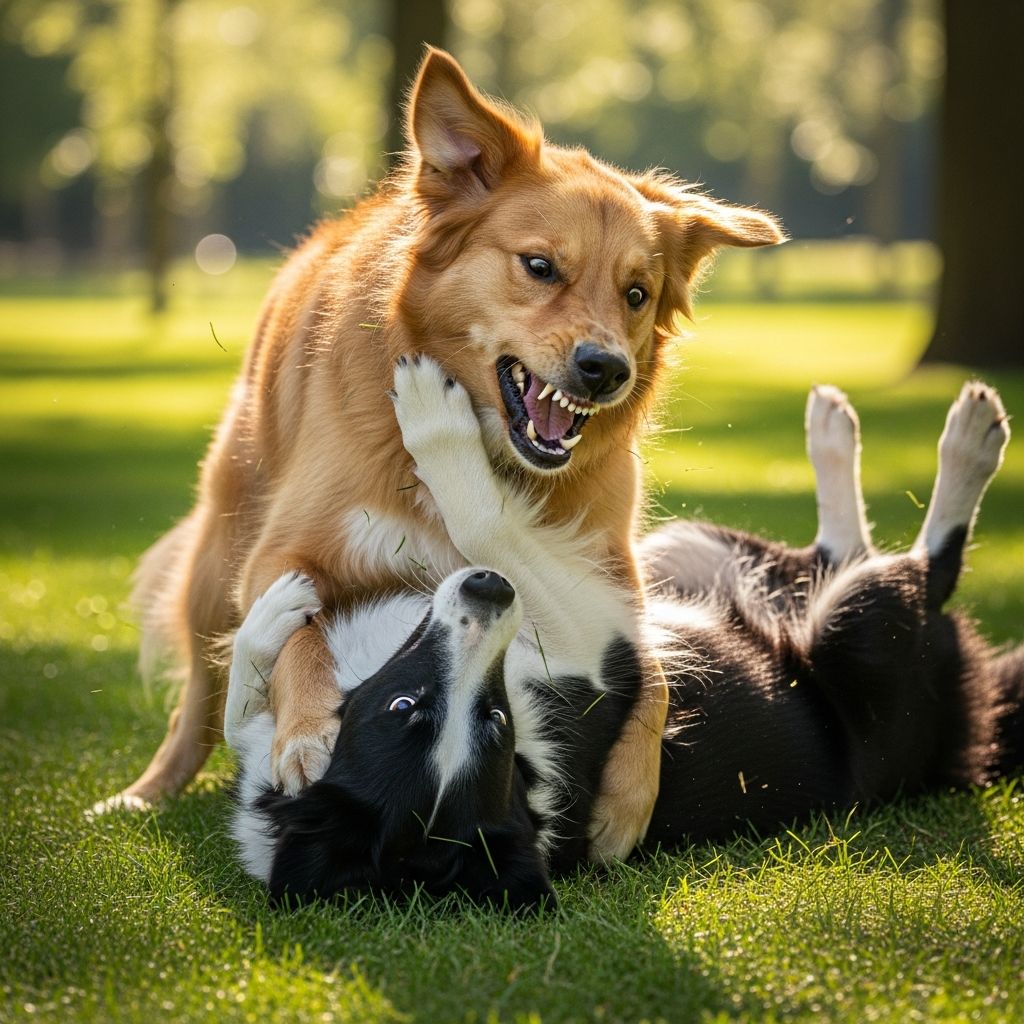 Is Your Dog’s Rough Play Safe or Problematic? Learn how to tell the difference between normal roughhousing and risky behavior so you can keep dog play safe and fun.
