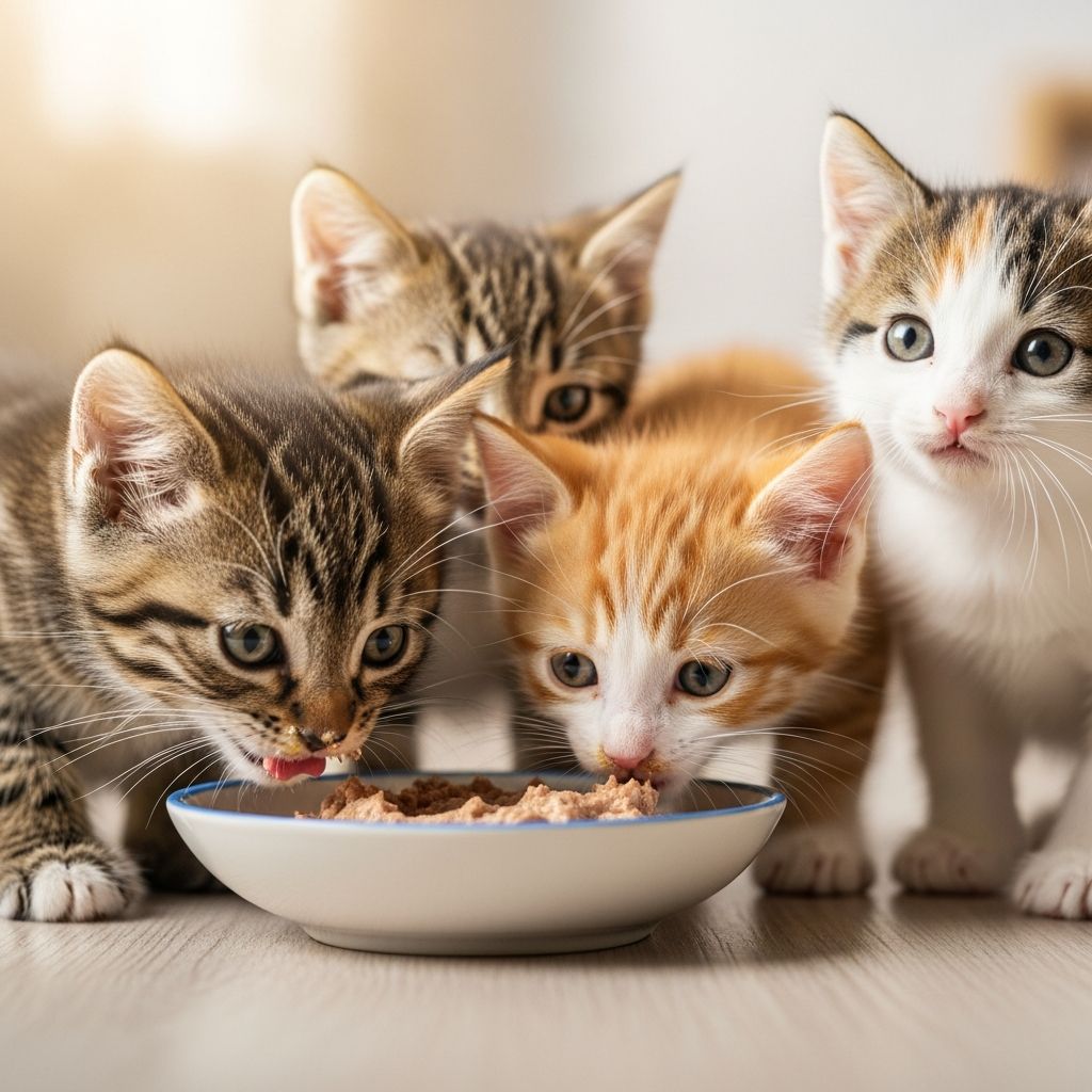 Transitioning Young Kittens to Solid Food A comprehensive timeline and methods for introducing solid food to growing kittens.