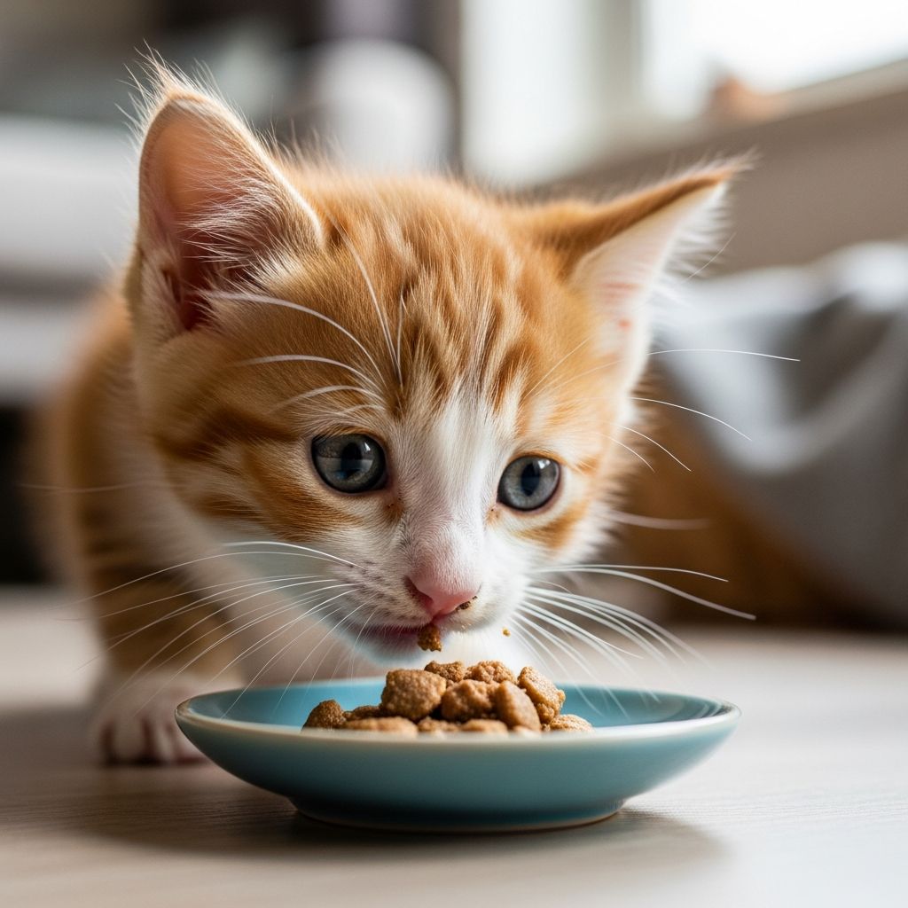 Discover the perfect timeline for transitioning kittens to solid foods, ensuring healthy growth and nutrition from weaning to full independence.