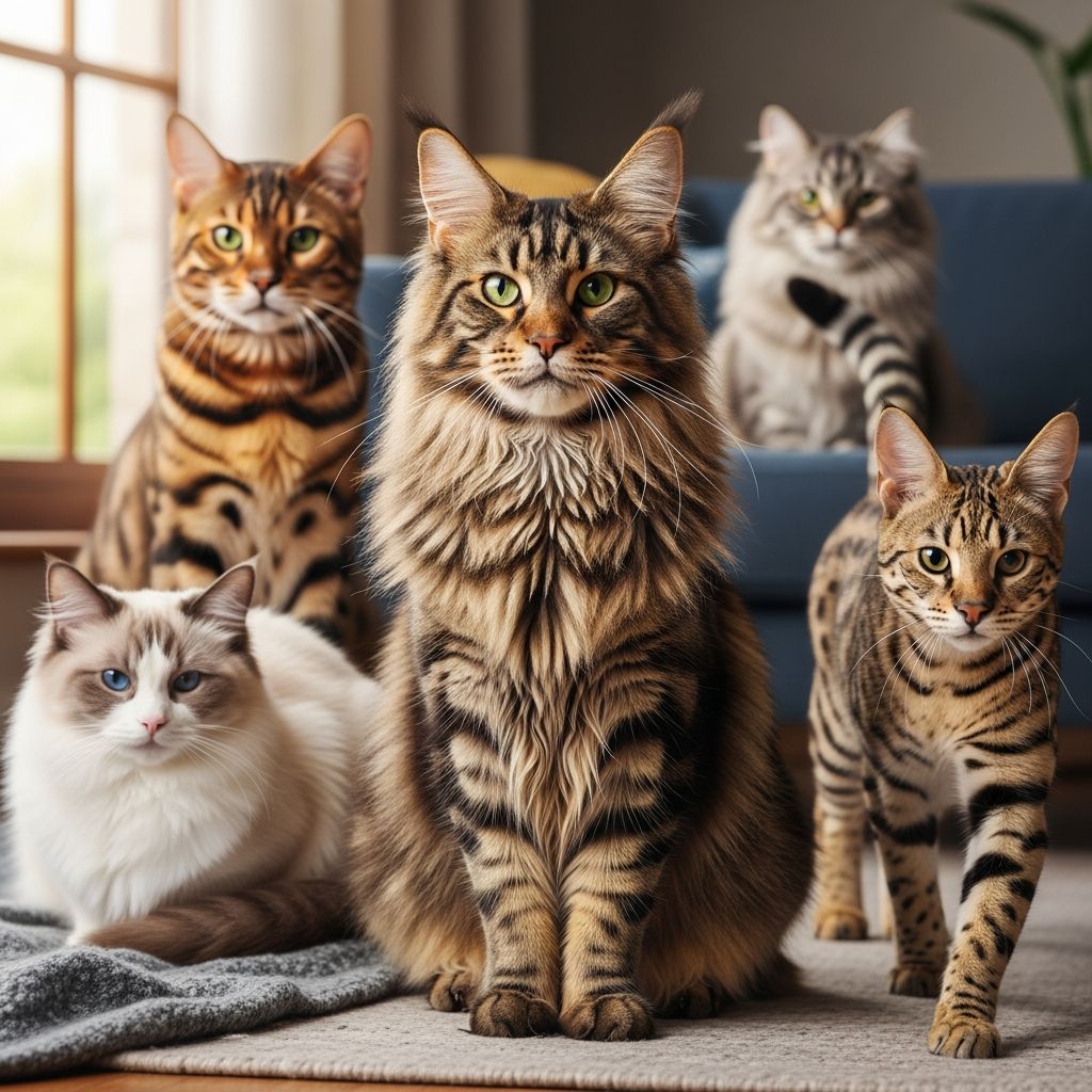 Largest Domestic Cat Breeds: 5 Gentle Giants You’ll Love Discover the majestic world of giant domestic cats, from gentle Maine Coons to exotic Savannahs, perfect for lovers of big feline companions.