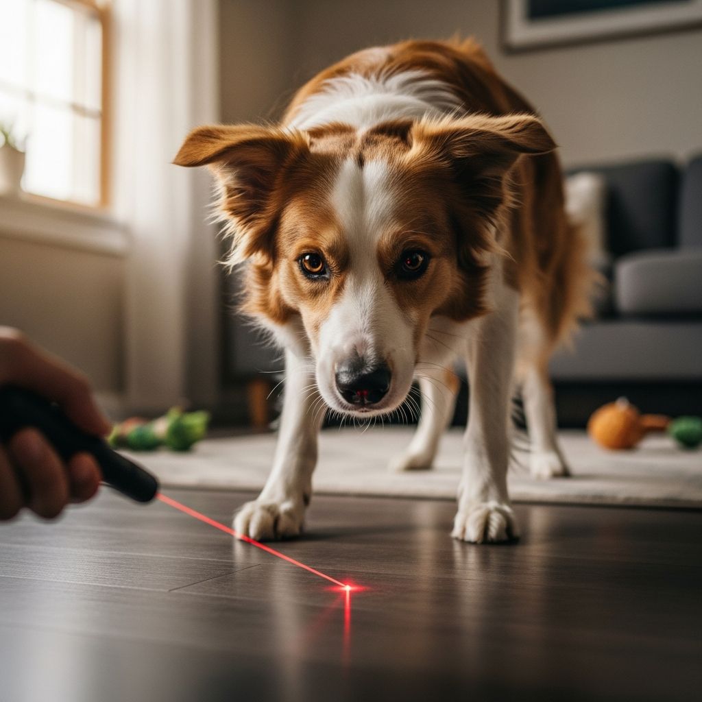 Laser Pointer Syndrome in Dogs Explained Understand why laser pointer play can trigger anxiety, obsession, and compulsive behaviors in dogs—and learn safer ways to play.