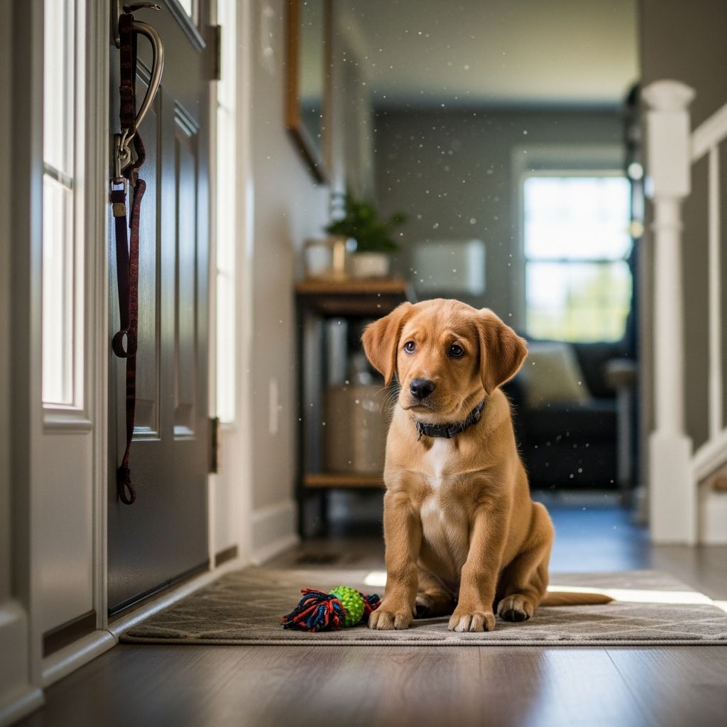Leaving Your Puppy Home Alone for the First Time Learn when, how, and how long you can safely leave a puppy home alone, while building calm, confident independence from day one.