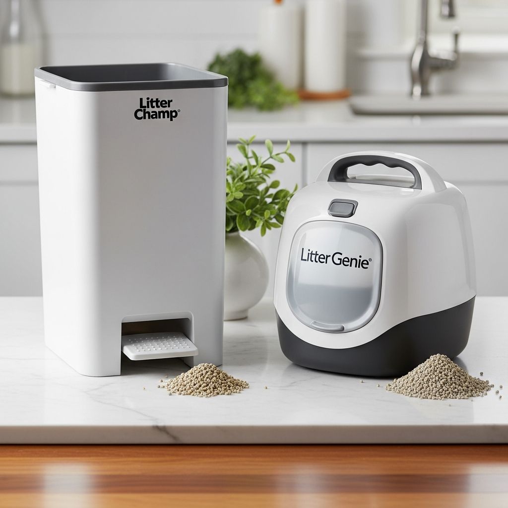 Litter Champ vs Litter Genie: Which Is Better? Compare Litter Champ and Litter Genie to find the perfect cat litter disposal system.