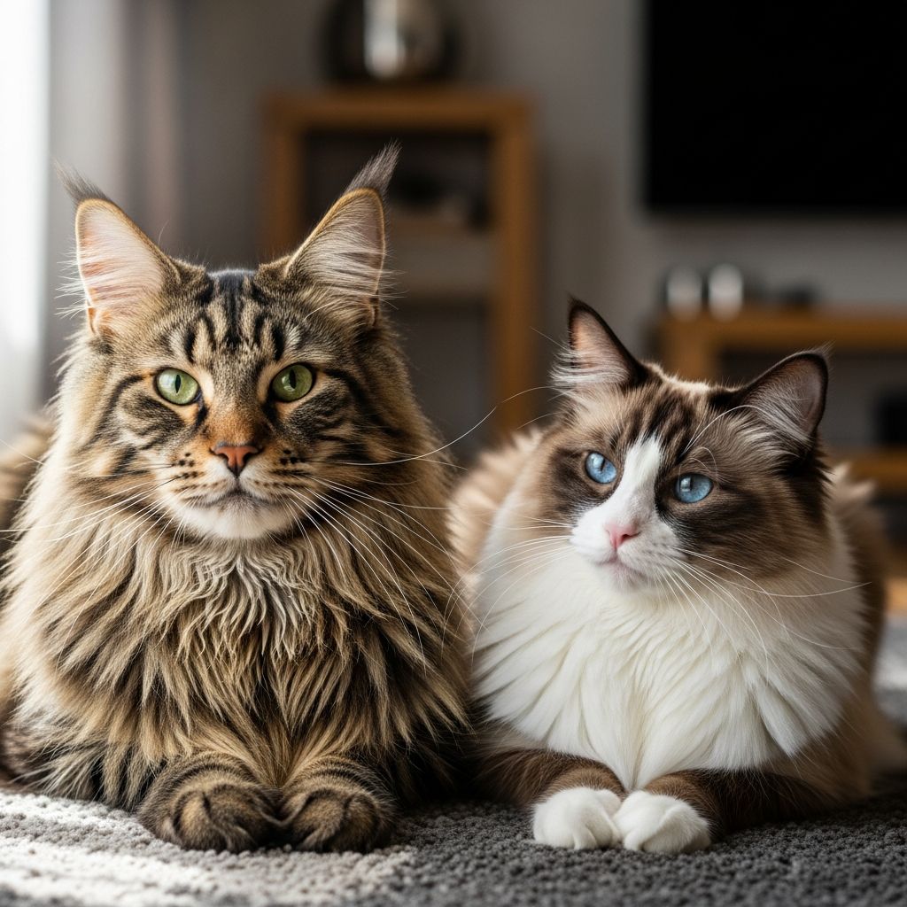 Discover the key differences between Maine Coon and Ragdoll cats to choose the perfect gentle giant for your family and lifestyle.