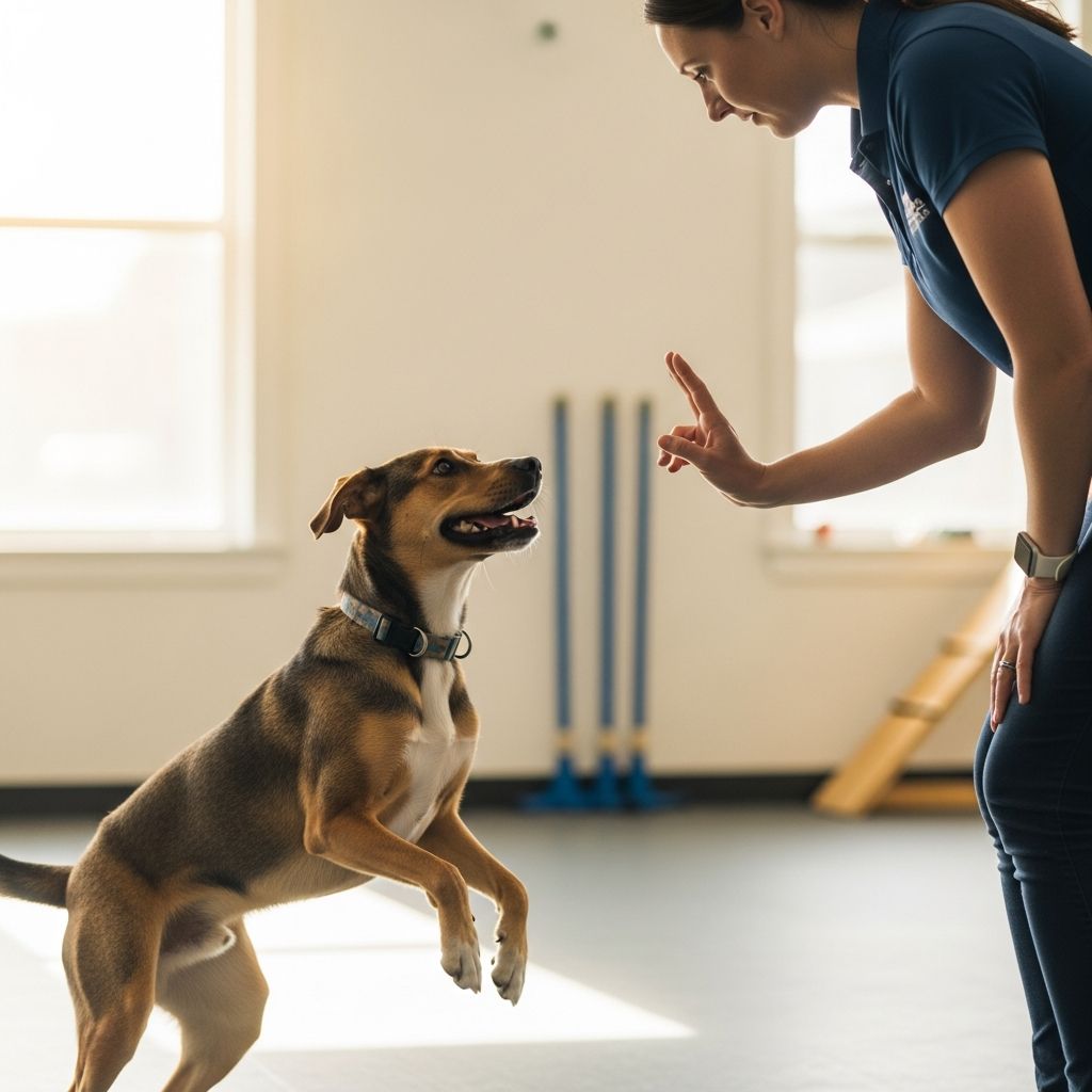Learn evidence-based techniques to redirect your dog's jumping habits effectively
