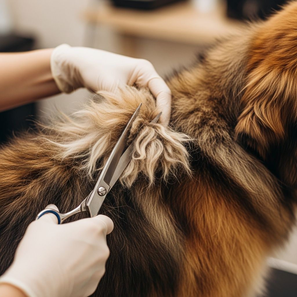 Professional techniques for safely removing severe mats from your dog's fur