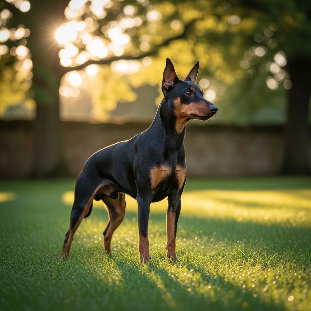 Manchester Terrier Guide: Expert Care, Training, Temperament Discover the history, traits, care needs, and joys of owning a Manchester Terrier, the versatile Black and Tan companion dog.