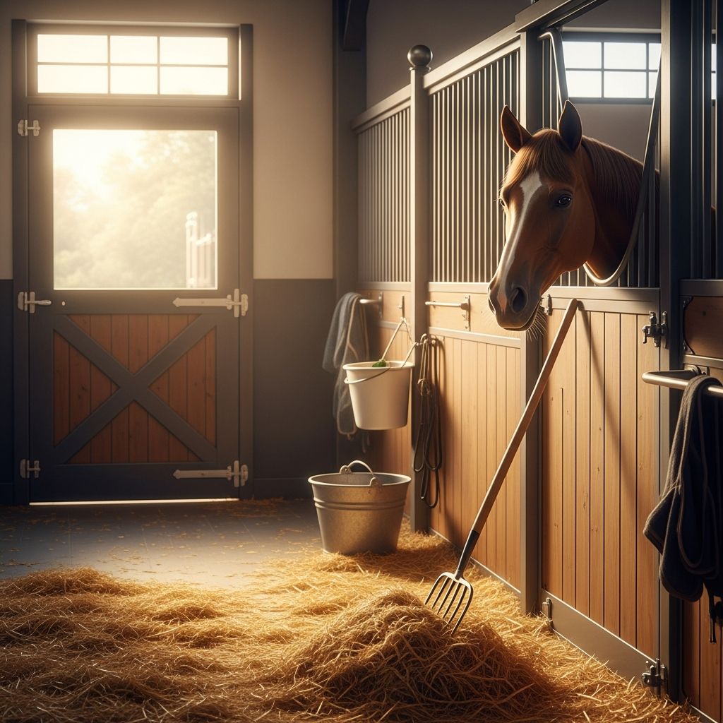 Horse Stall Cleaning: Essential Guide To Efficient Stalls Expert techniques, essential tools, and time-saving methods to keep your horse stalls spotless and healthy every day.