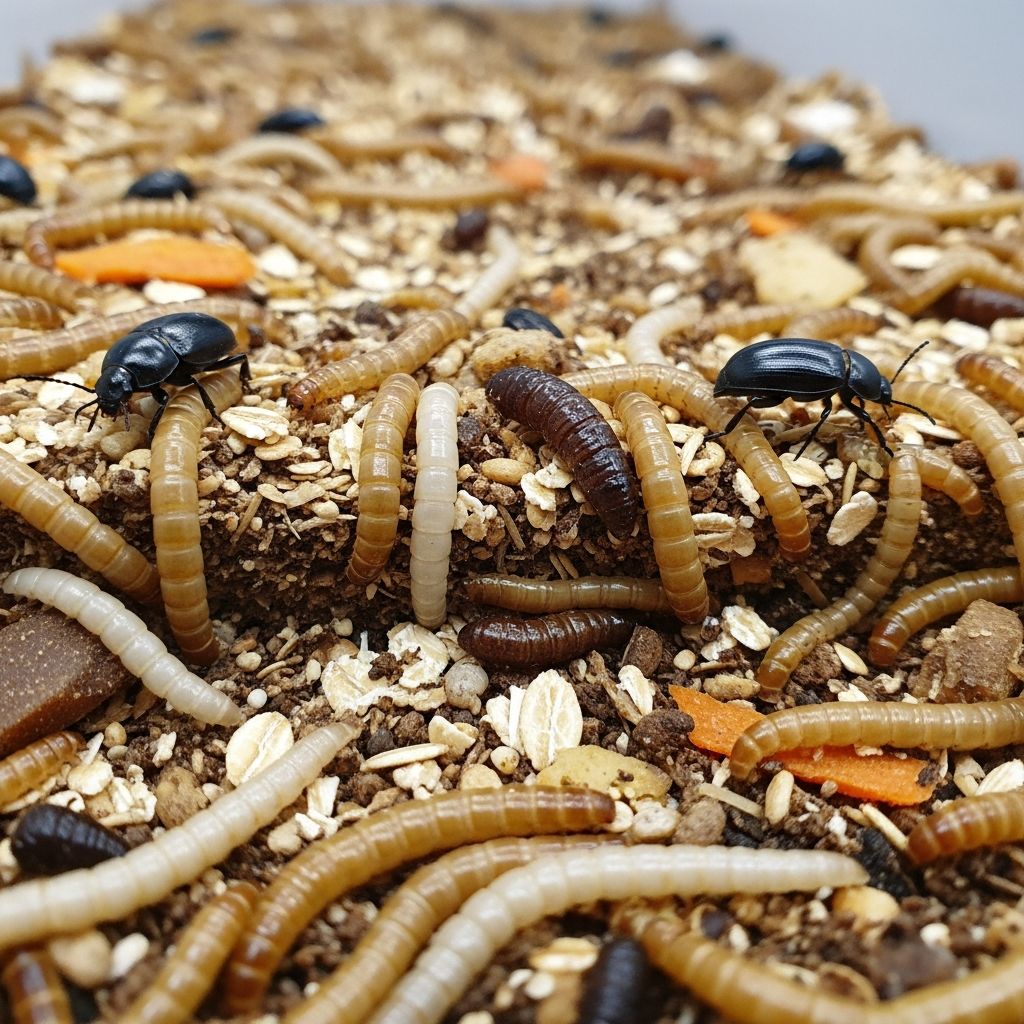 Mealworm Cultivation: Complete Guide To Home Farming Unlock the secrets to sustainable mealworm farming at home with practical setups, feeding strategies, and growth optimization for pet owners.