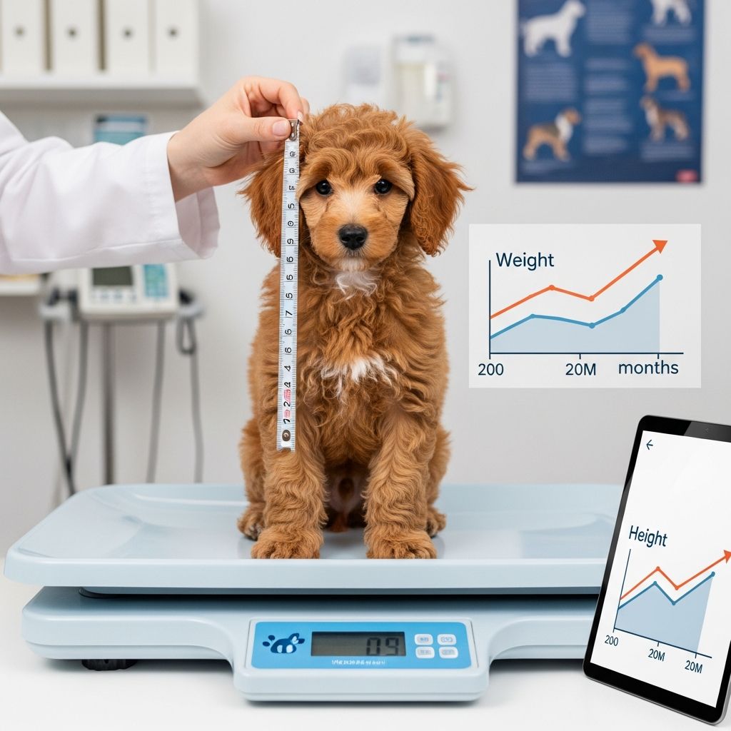 Discover how big mini poodles get with detailed growth charts, timelines, and factors affecting their size and weight development.