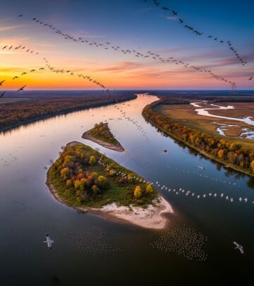 Discover the Mississippi Flyway, North America's premier bird migration corridor, hosting millions of avian travelers annually on their epic journeys.