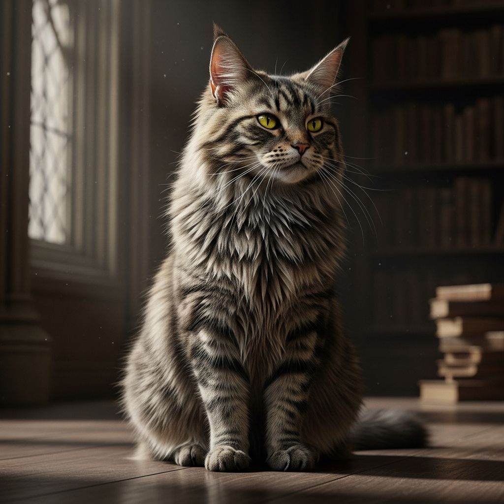 Unravel the truth behind Mrs. Norris's breed in books vs. films, from scrawny feline to majestic Maine Coon star.