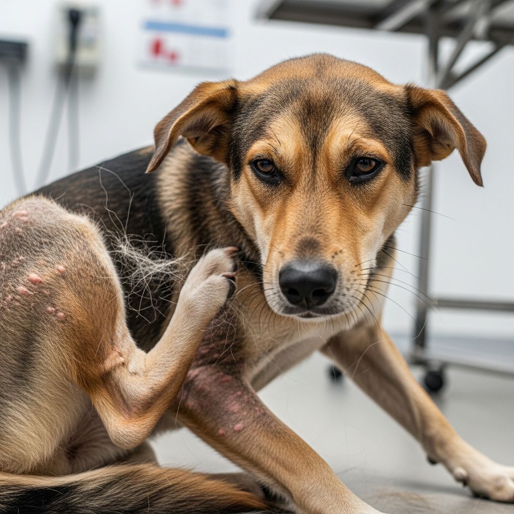 Discover the common causes, symptoms, and treatments for your dog's itching and hair loss when fleas aren't the culprit.