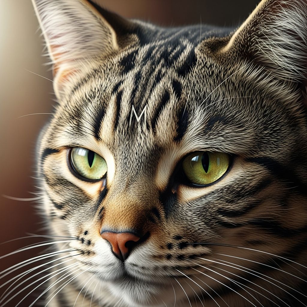 The Mystery of the M on Tabby Cats’ Foreheads Unravel the enchanting tales and genetic secrets behind the iconic M marking that adorns every tabby cat's forehead.