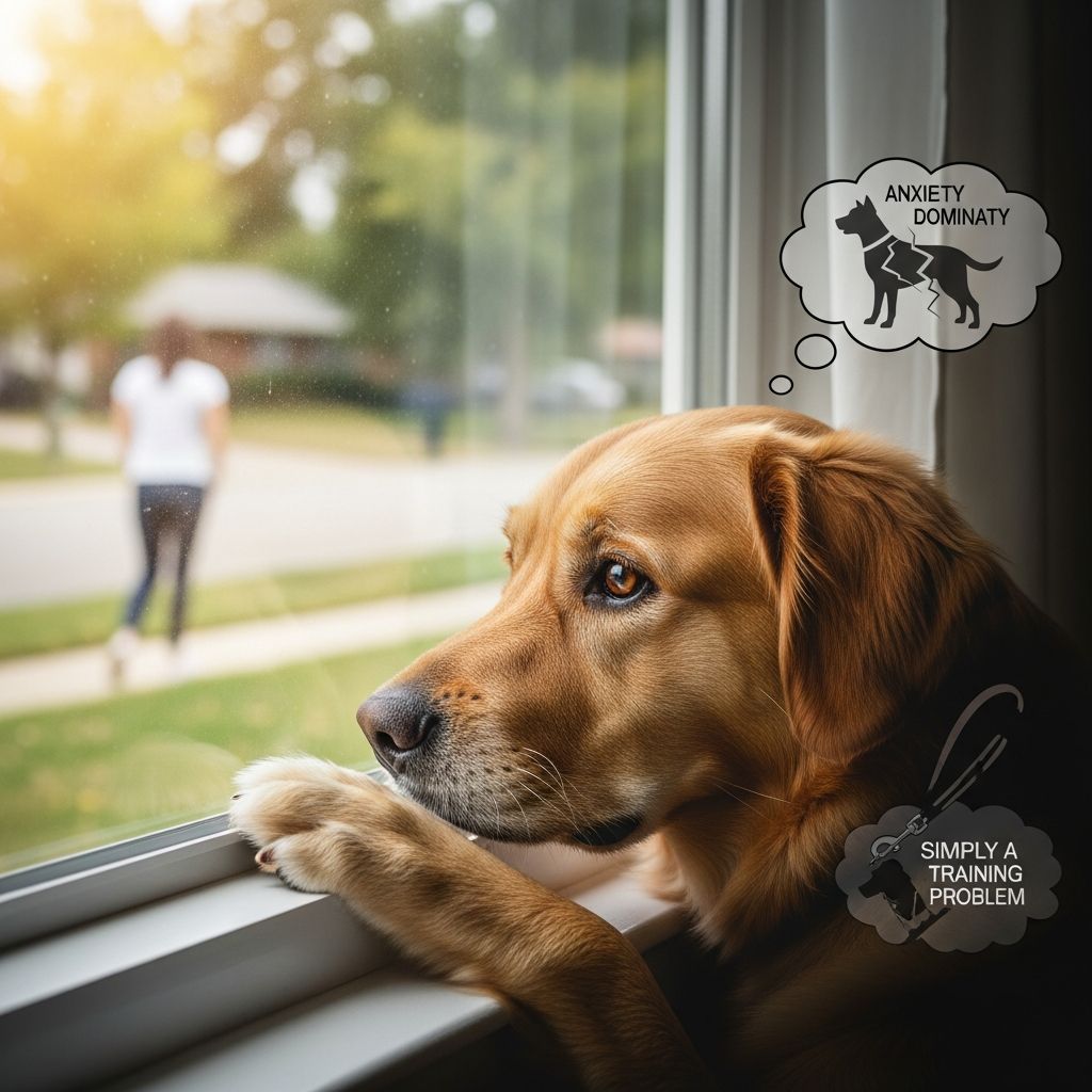 Discover the truth behind common myths about dog separation anxiety and learn what really helps stressed, home-alone pups cope.