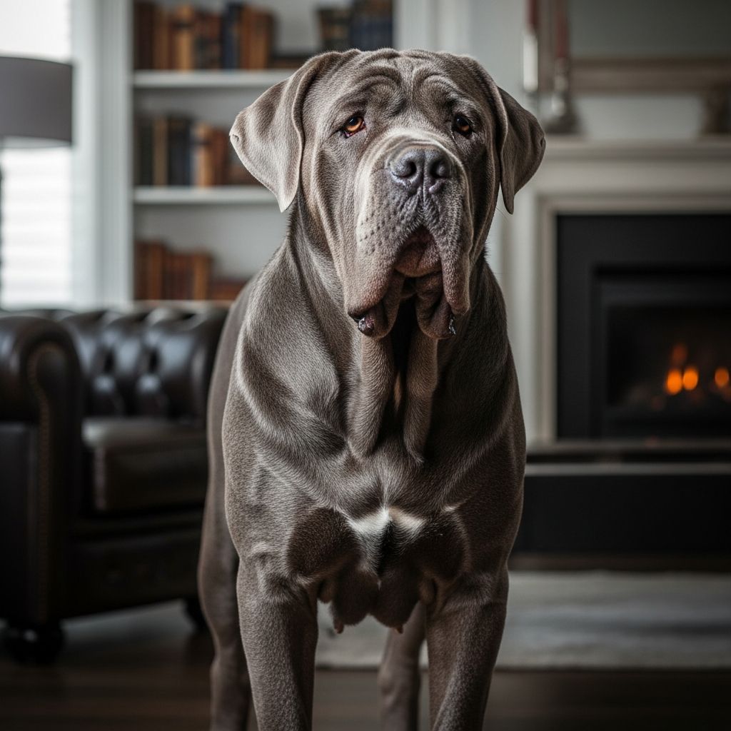 Discover the majestic Neapolitan Mastiff: ancient guardian with wrinkled charm, loyal heart, and powerful presence for modern homes.