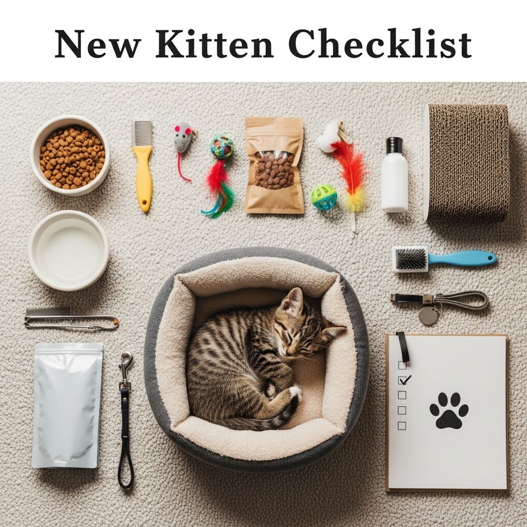 New Kitten Checklist: Complete Guide For A Happy, Healthy Cat Essential guide to preparing your home and supplies for a healthy, happy new kitten transition.