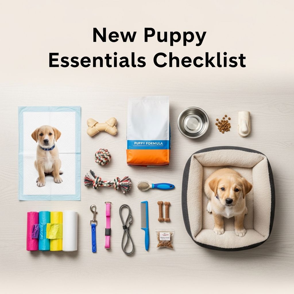 New Puppy Essentials Checklist: Key Items For First-Time Owners Complete guide to preparing your home and stocking up on must-have items for your new furry family member.