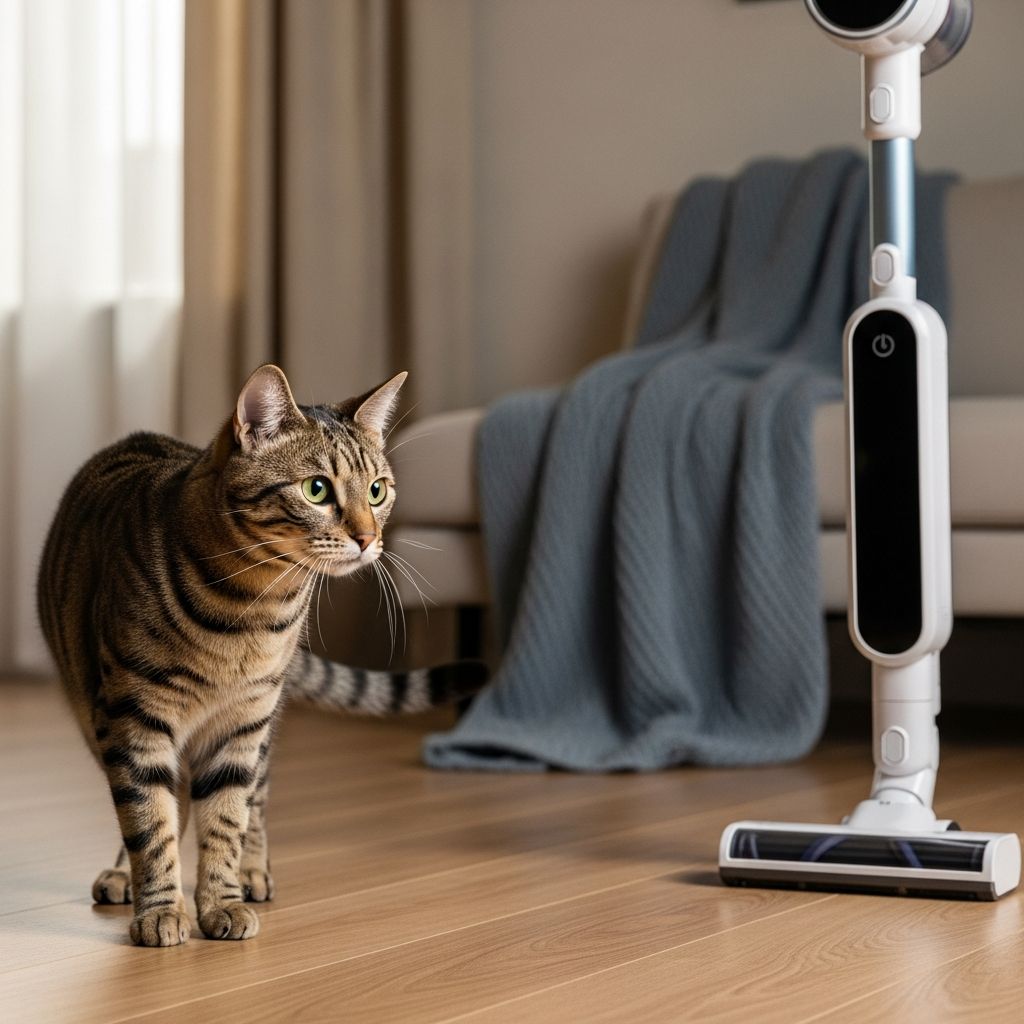 Discover how one brave cat named Olga overcame her terror of the vacuum cleaner through patience, love, and smart training techniques.
