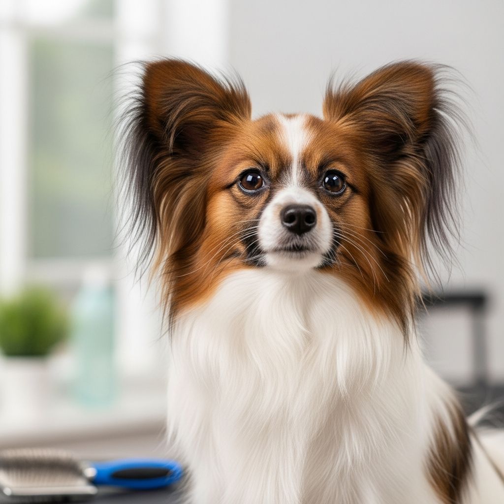 Papillon Coat Care: Complete At-Home Grooming Guide Master the art of maintaining your Papillon's stunning silky coat with expert techniques for brushing, bathing, trimming, and health checks to keep them looking pristine.