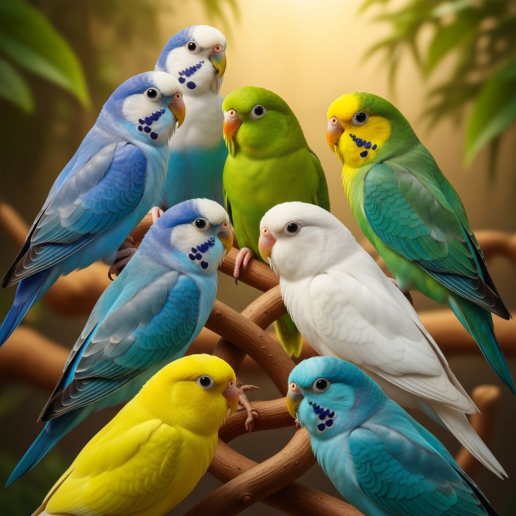 Understand the genetic science behind parrotlet color variations and breeding techniques.