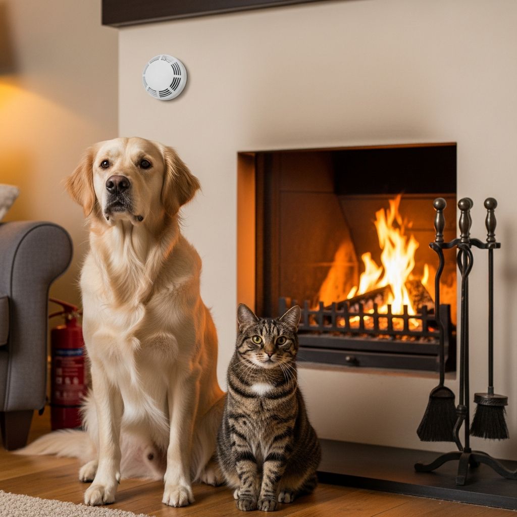 Essential strategies to protect your pets from house fires, prevent accidents, and ensure quick escape during emergencies.