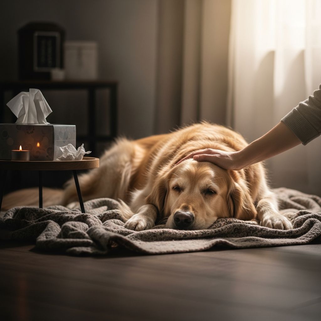 Compassionate guidance for handling your pet's passing at home, from initial checks to final arrangements and emotional support.