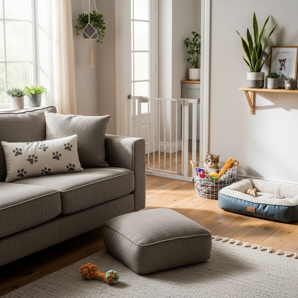 Essential strategies to safeguard every corner of your living space for dogs, cats, and other pets against common household hazards.