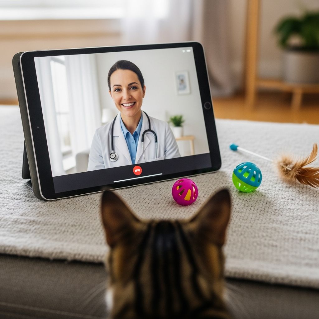 Pet Telehealth: How Does It Work for Your Cat? Discover how pet telehealth services connect you with veterinary experts for convenient, stress-free cat care.