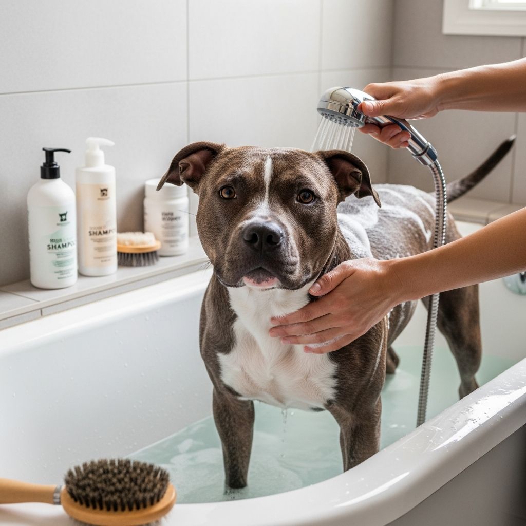 Pitbull Bathing Guide: Frequency & Best Practices Discover optimal bathing schedules for Pitbulls to maintain healthy skin and coat without over-washing.