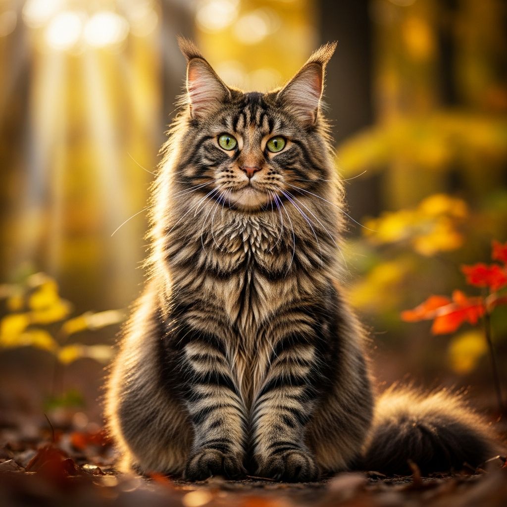 Discover the unique charm and history of Polydactyl Maine Coon cats, featuring extra toes that enhance their majestic presence and adaptability.
